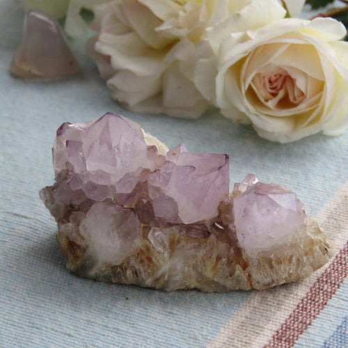 5 Point Spirit Quartz Crystal Cluster in Light Purple-ZimZan Gemstones