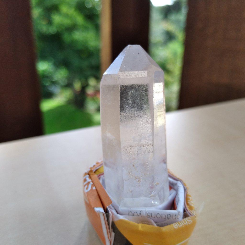 Double Terminated, Brandberg Clear Quartz Crystal