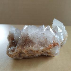 A stunning piece with smooth, sharp points. Clear quartz crystals.