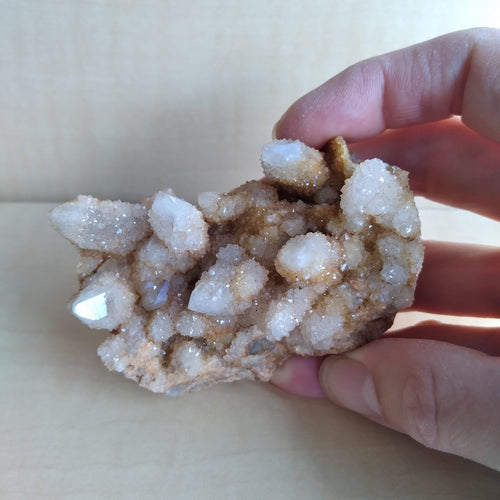 Tiny druzies on quartz crystals - Nice!