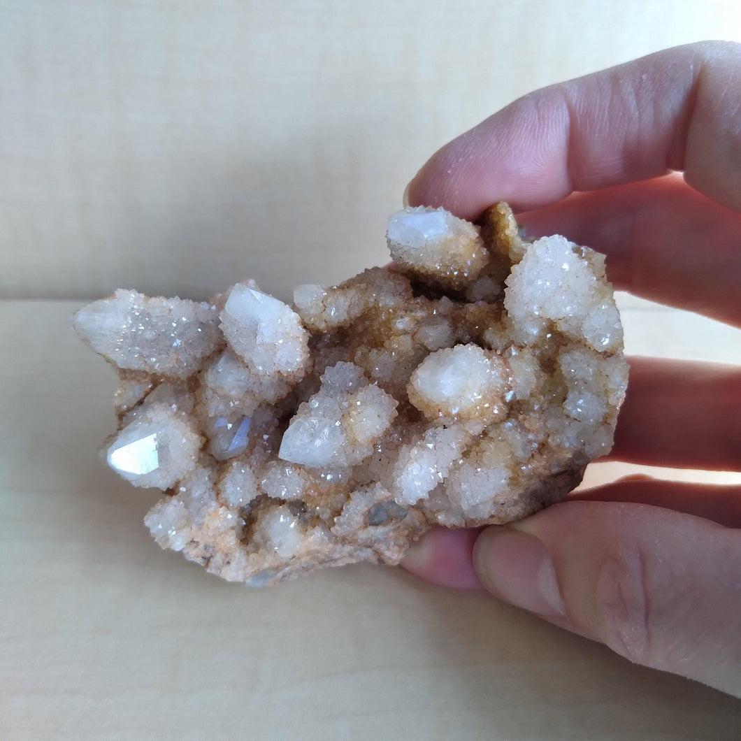 Tiny druzies on quartz crystals - Nice!