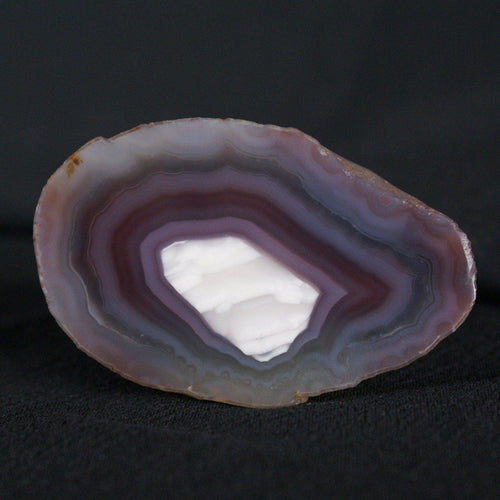 White and grey clouds Agate with beautiful colour bands
