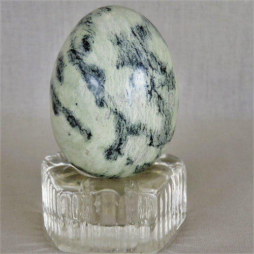 Pale Green Serpentine Jasper Egg