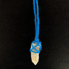 Load image into Gallery viewer, Spirit Quartz Necklace in Wool Macramé Wrap-ZimZan Gemstones