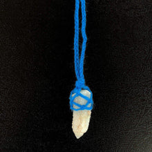 Load image into Gallery viewer, Spirit Quartz Necklace in Wool Macramé Wrap-ZimZan Gemstones