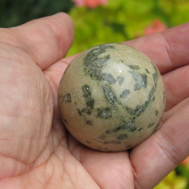 serpentine jasper sphere-zimzan gemstones