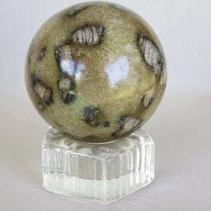 Brown Leopard Skin Jasper Sphere-ZimZan Gemstones