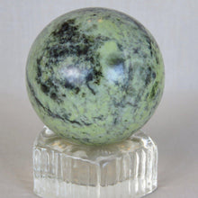 Load image into Gallery viewer, Green Serpentine Jasper Sphere-ZimZan Gemstones