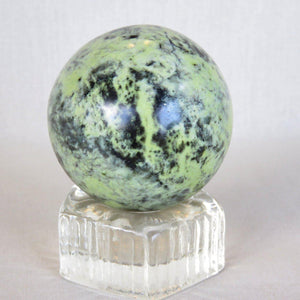 Green Serpentine Jasper Sphere-ZimZan Gemstones