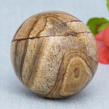 Load image into Gallery viewer, Kalahari Picture Jasper Sphere-ZimZan Gemstones