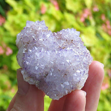 Load image into Gallery viewer, Light Purple Spirit Quartz Druzy Crystal Cluster with Darker Tips-ZimZan Gemstones