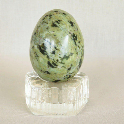 Green Serpentine Jasper Egg-ZimZan Gemstones