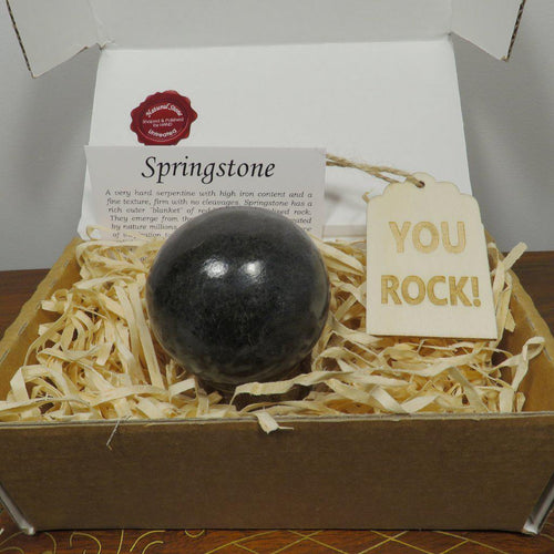 Springstone sphere in gift box